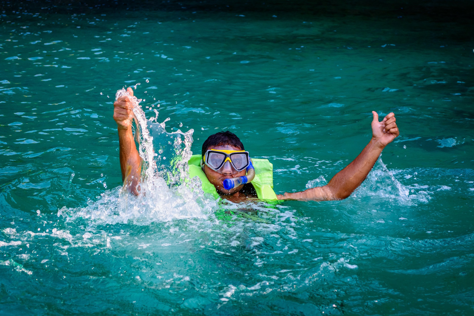 swimming snorkeling